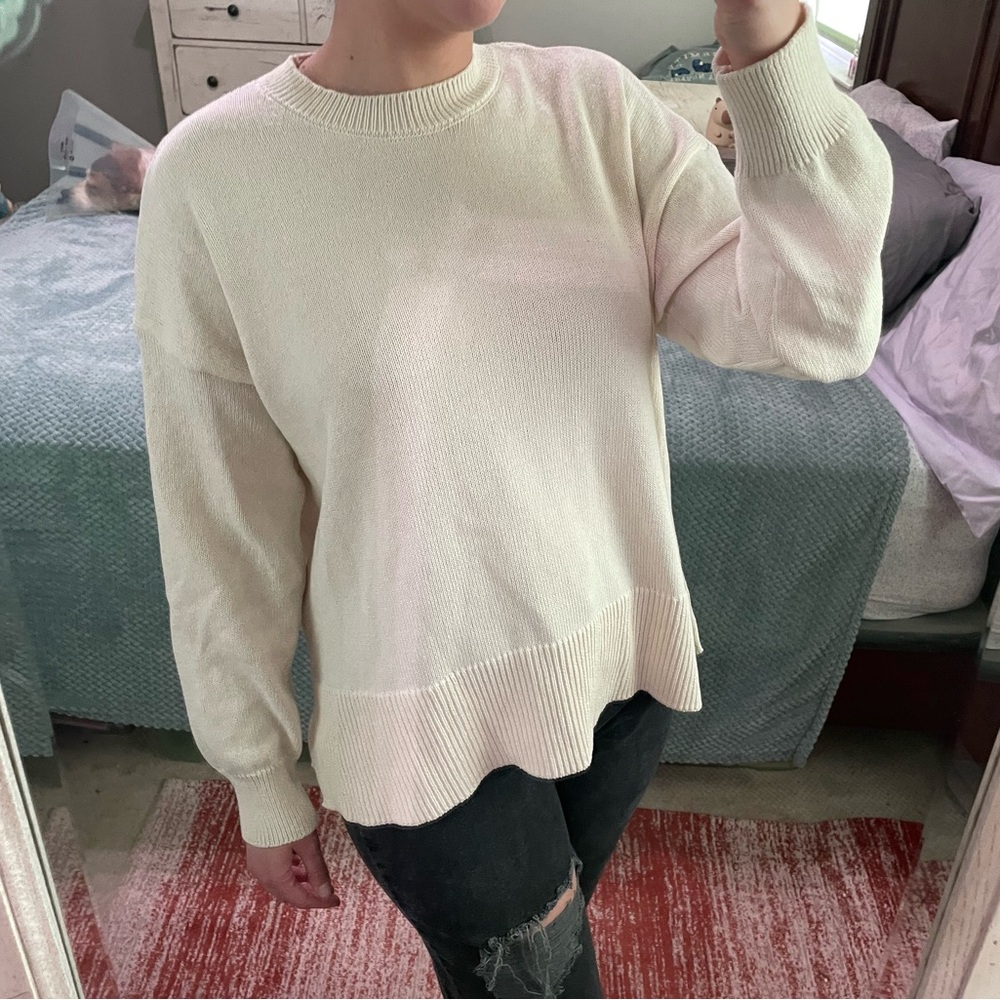 Zara knit Women's Cream Sweater